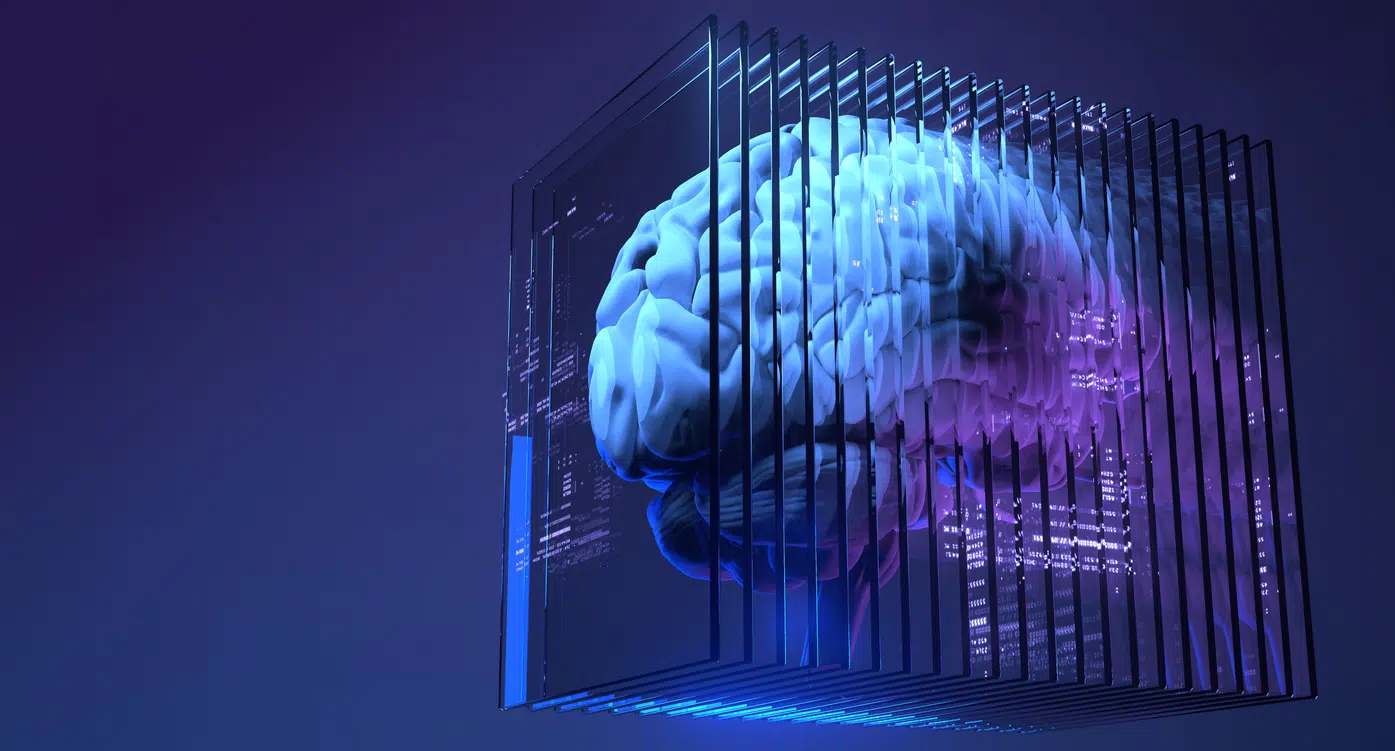 AI, Technology, Futuristic screen infinity image