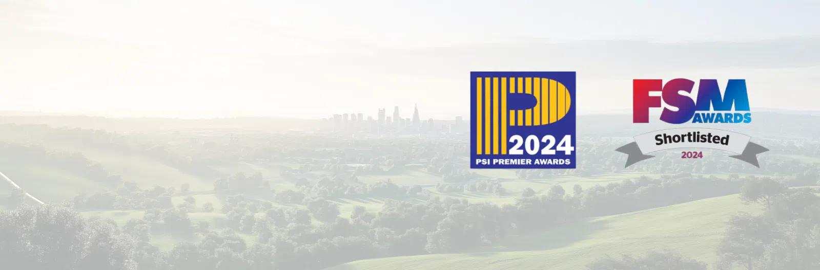 PSI Awards 2024 and FSM Awards Shortlisted 2024 logos on landscape background image