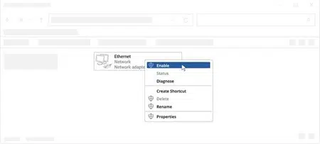 Enable Network Connection image