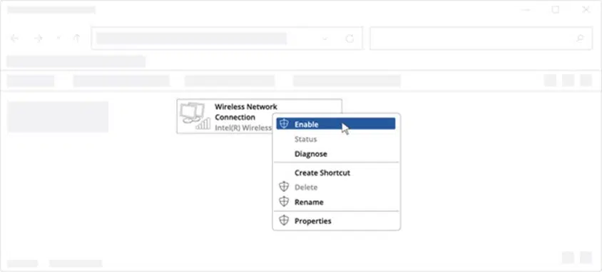 Enable Wireless Connection image
