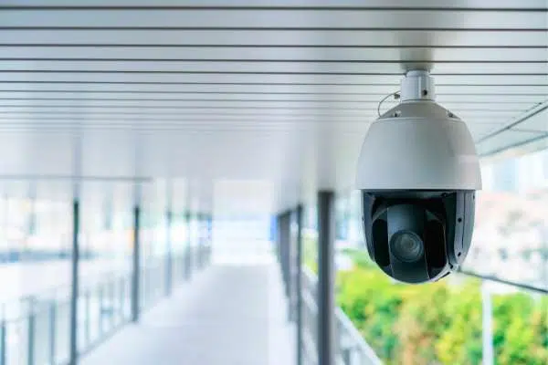 CCTV camera close up image