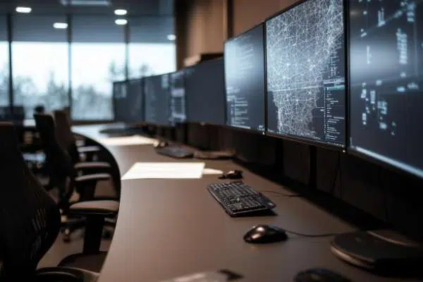 multiple computer screens image