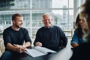 people in meeting image