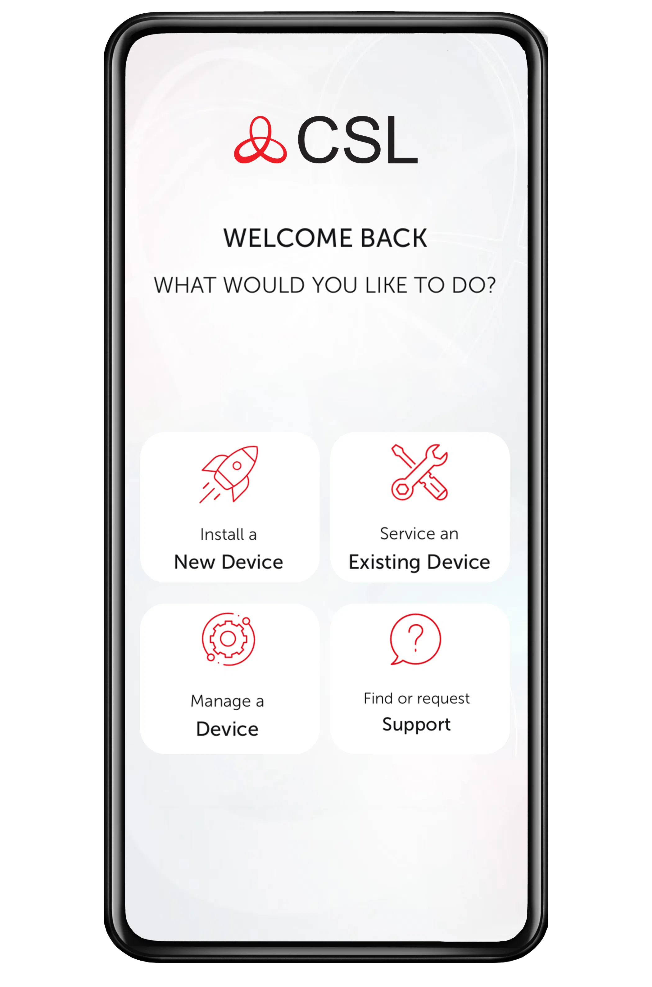 Installationsprogramm-App auf Mobiltelefon-Bild