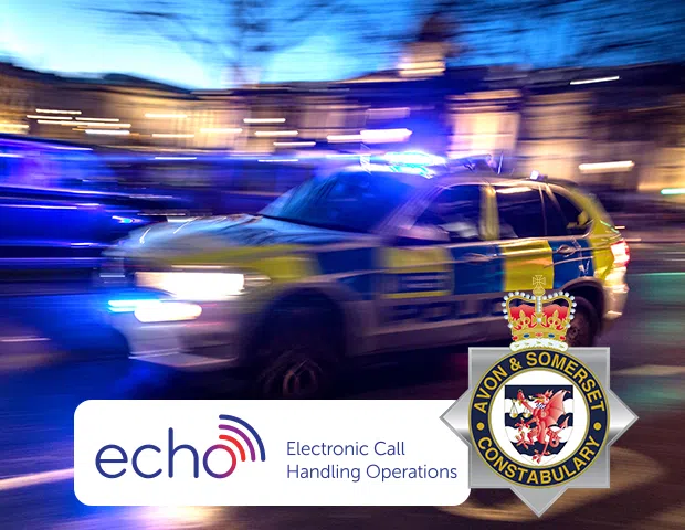 fast moving police car at night blurred image