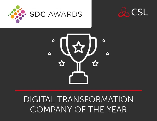 CSL Digital Transformation Company SDC Awards logo