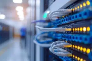 data connections close-up image