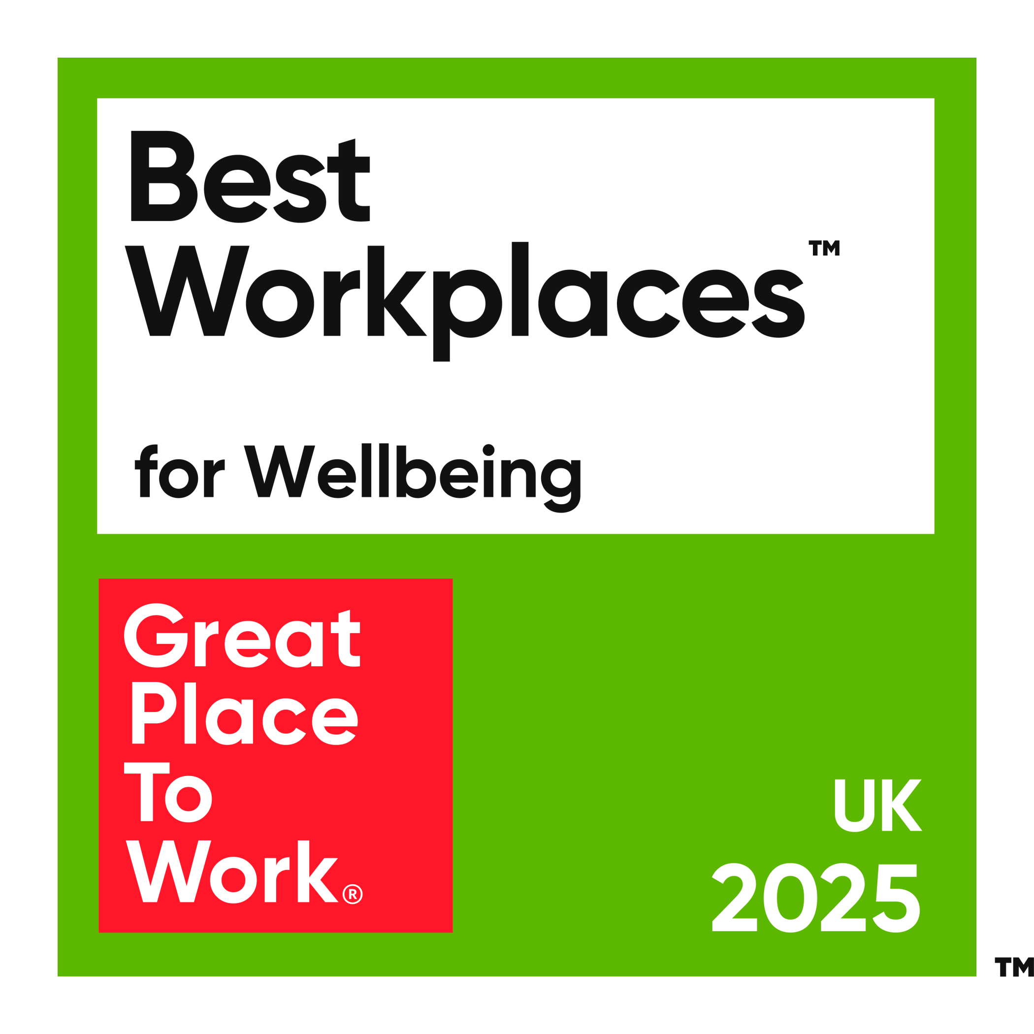 Great Place to Work Wellbeing 2025