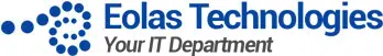 Eolas Technologies Logo black and blue