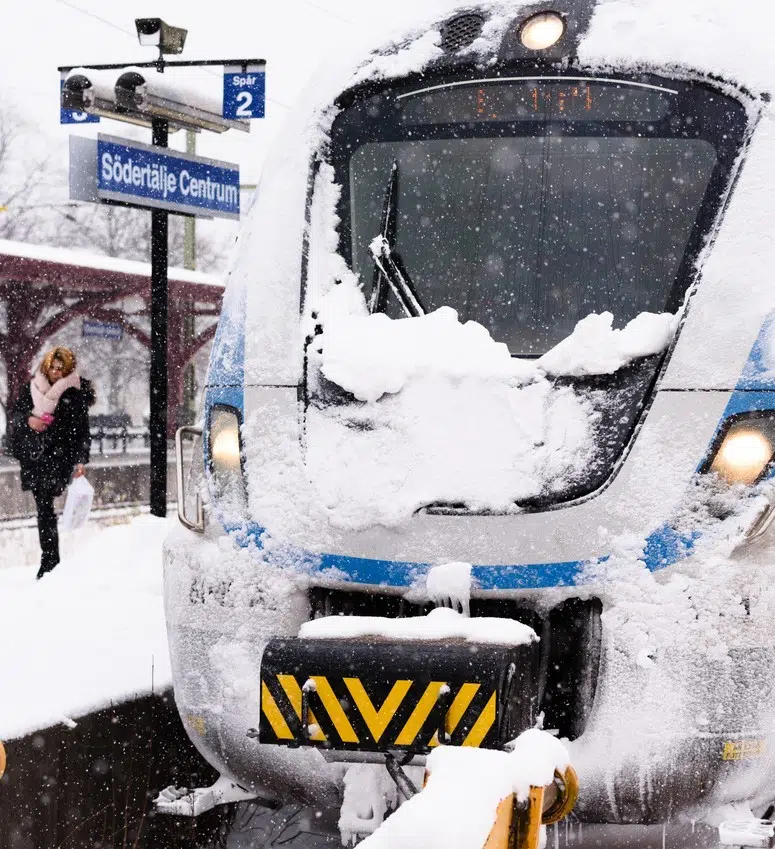 snowy train
