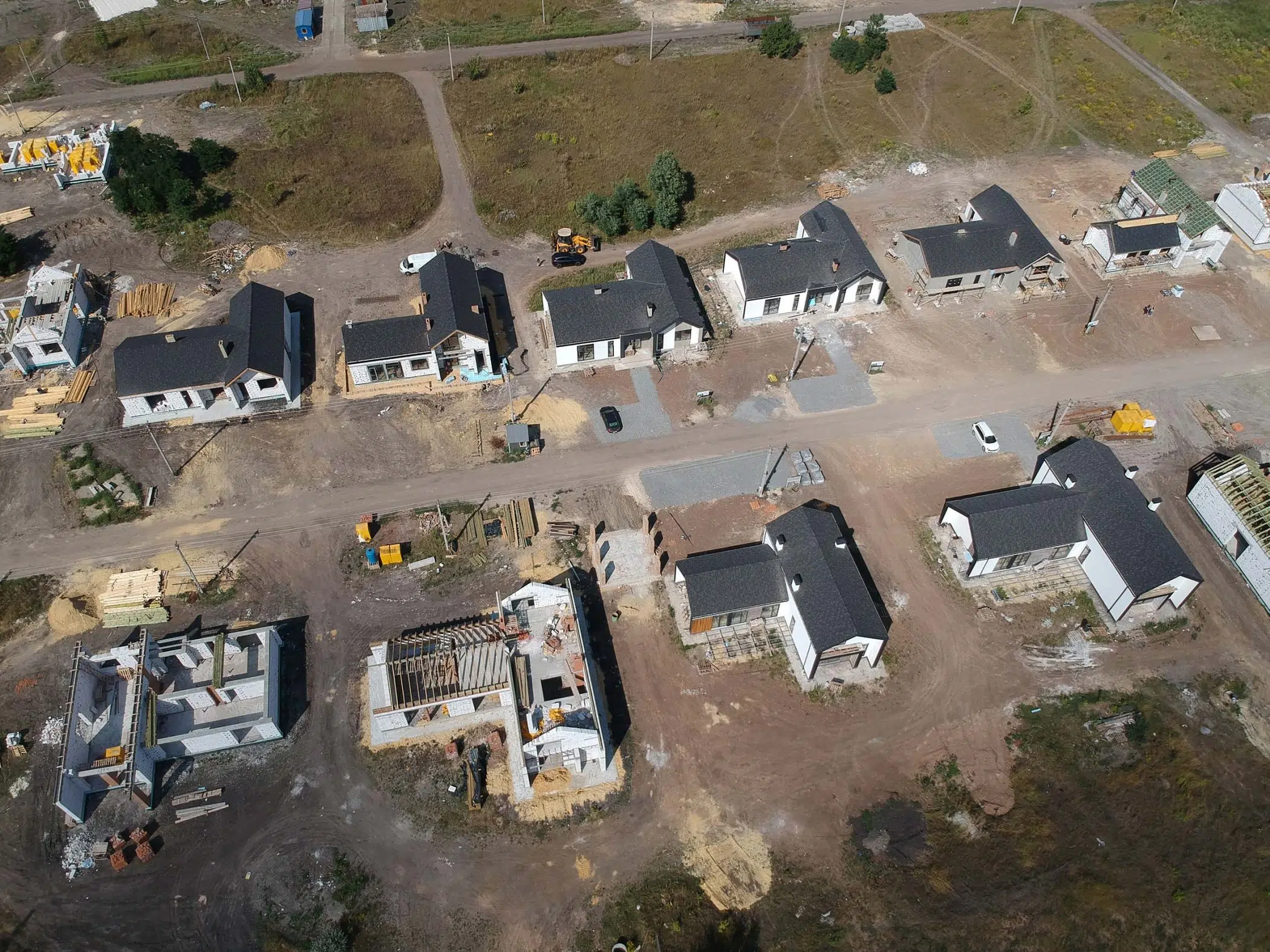 new-private-housing-development-construction-in-rual-area