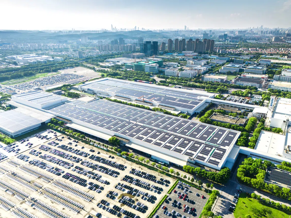 Large EV charging and solar power fleet