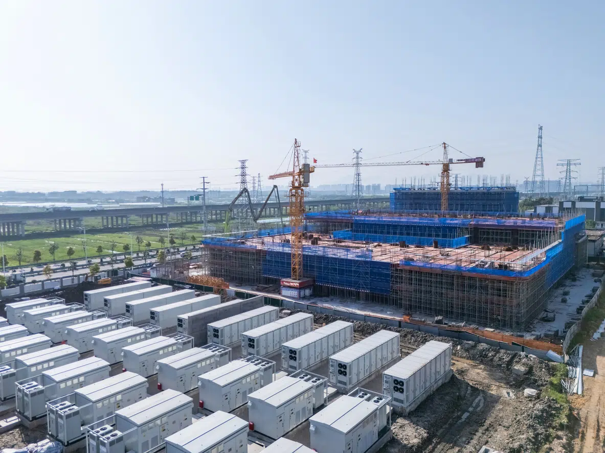 Battery storage construction site